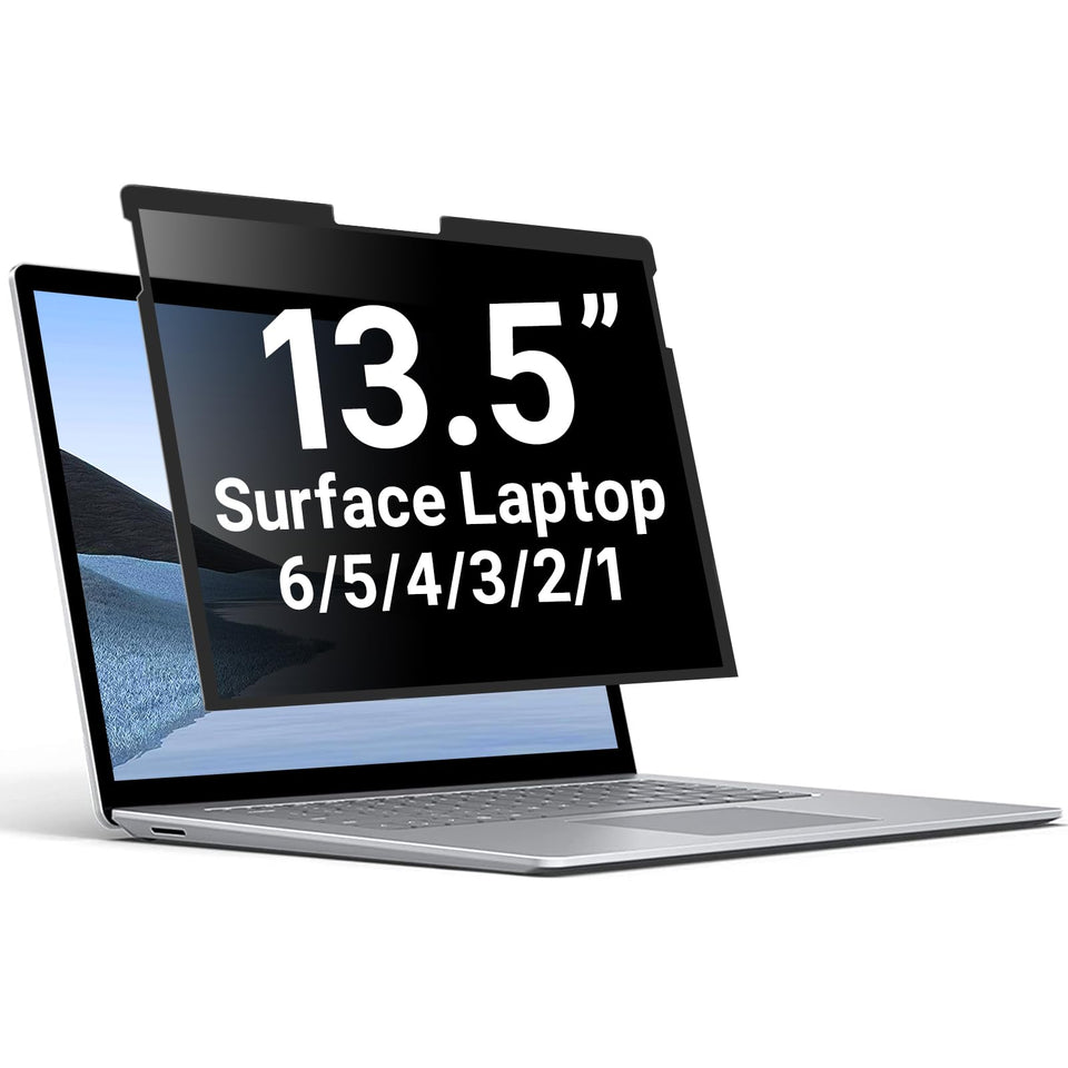 ZOEGAA front view on Surface Laptop showing precise fit and clean look