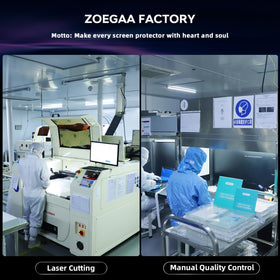 ZOEGAA privacy screen front view demonstrating front clarity and privacy protection