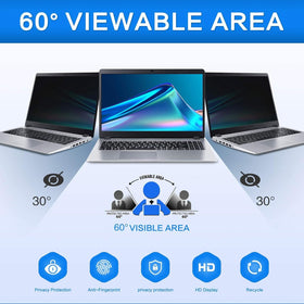 ZOEGAA privacy screen 14in installation options enables easy setup with slide mount