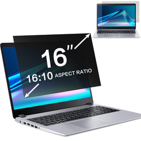 ZOEGAA 16-inch privacy screen front view with enhanced on-screen privacy