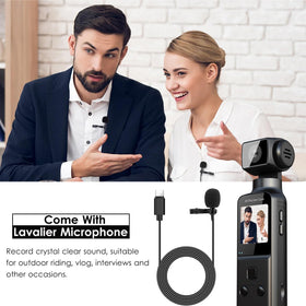 ZOMFOM 4K body camera back clip enables hands-free wear