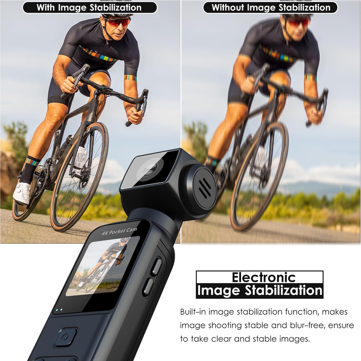 Lavalier external mic included with ZOMFOM for better sound