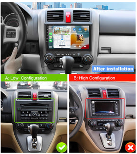 Zomolither 9-inch IPS touchscreen with crisp display for navigation and media