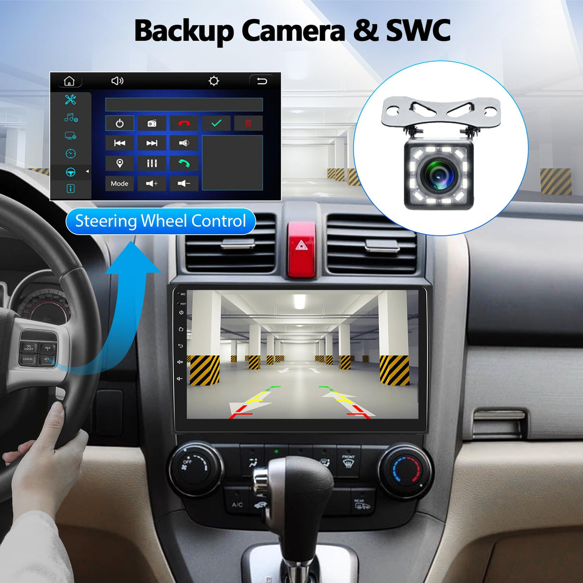 Zomolither 170-degree backup camera improves rear visibility