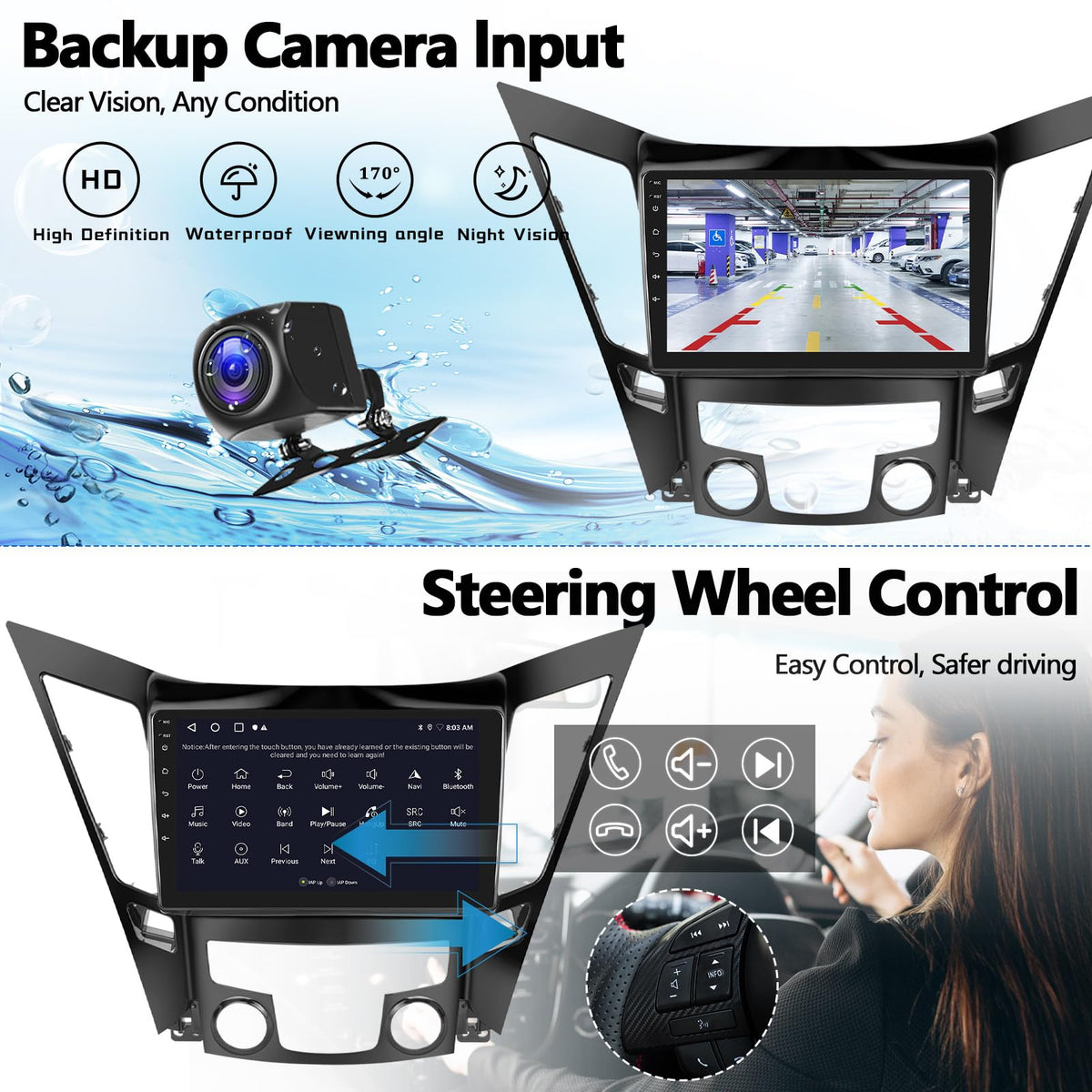 Zomolither mirror link and driving recorder for flexible use