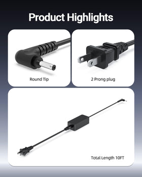 Zondol long 10ft cable stretched for flexible placement and reach