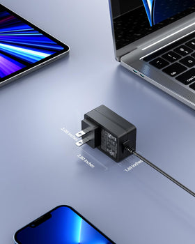 Zondol charger in the box with the long cord for quick setup