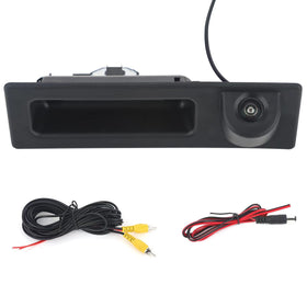 ZONFANT front view trunk-handle camera showing clean fit and easy replacement benefit