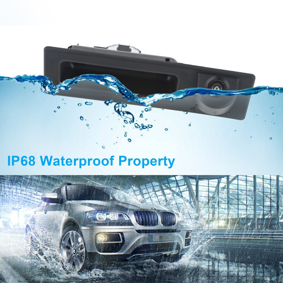 ZONFANT side view of waterproof seal highlighting IP68 protection benefit