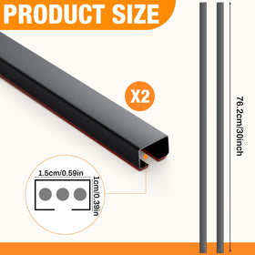 Zonon adhesive-back cord cover shows tool-free installation for quick cable management.
