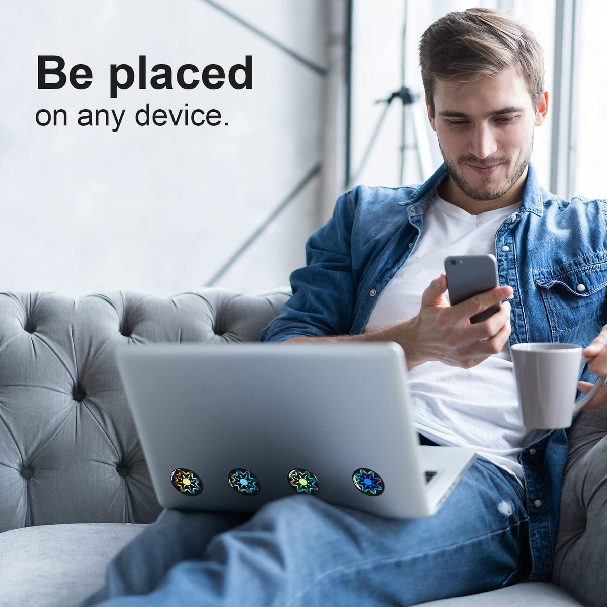 Zonon EMF stickers used by family on multiple devices