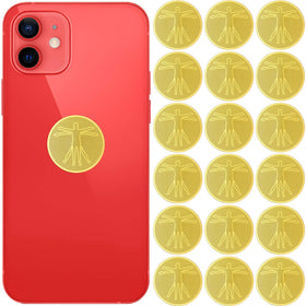 Zonon emf-stickers on back of phone reduce exposure during daily use