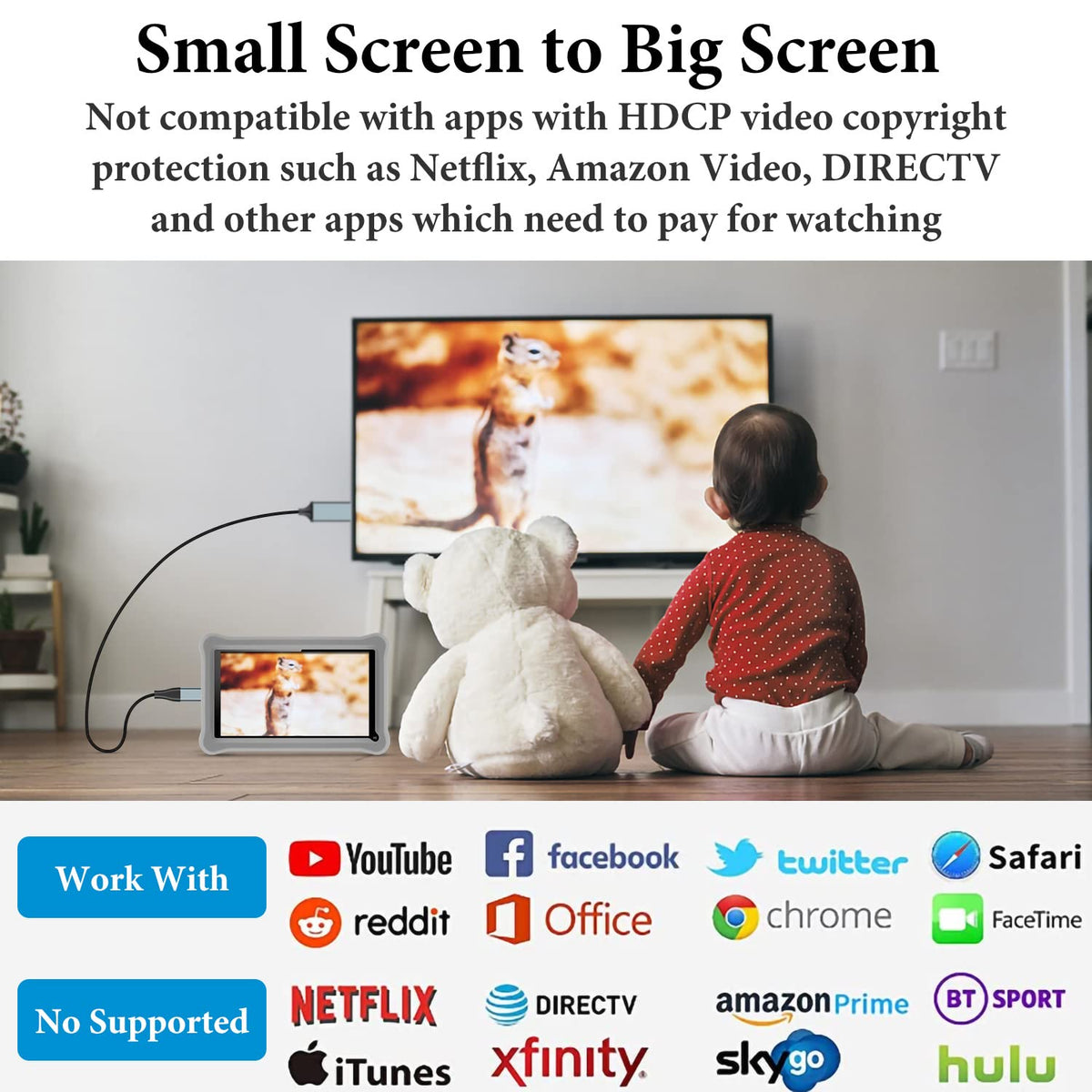 Zonsiton iShare streams to TV via wireless mirroring