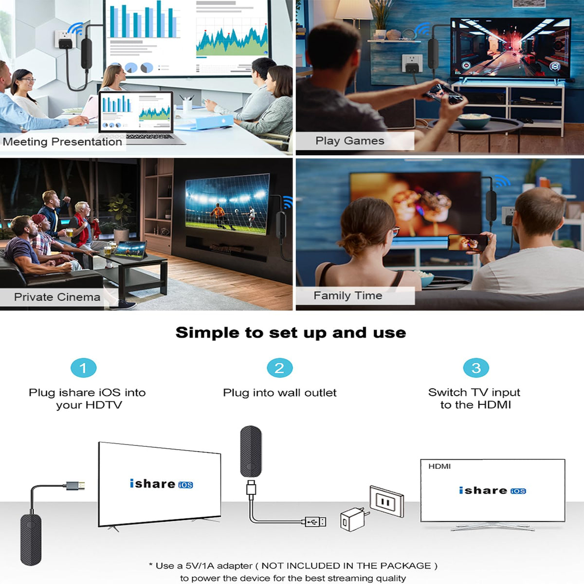 Zonsiton iShare universal compatibility with iPhone and iPad
