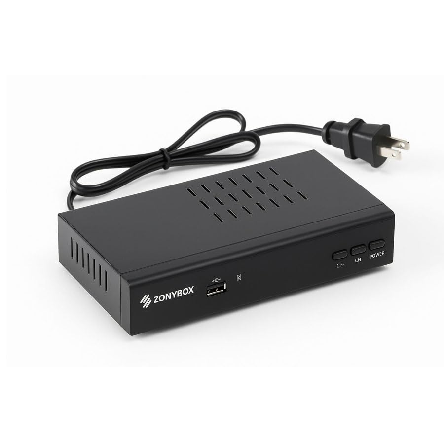 Zonybox rear HDMI and coaxial ports close-up, easy connection benefit