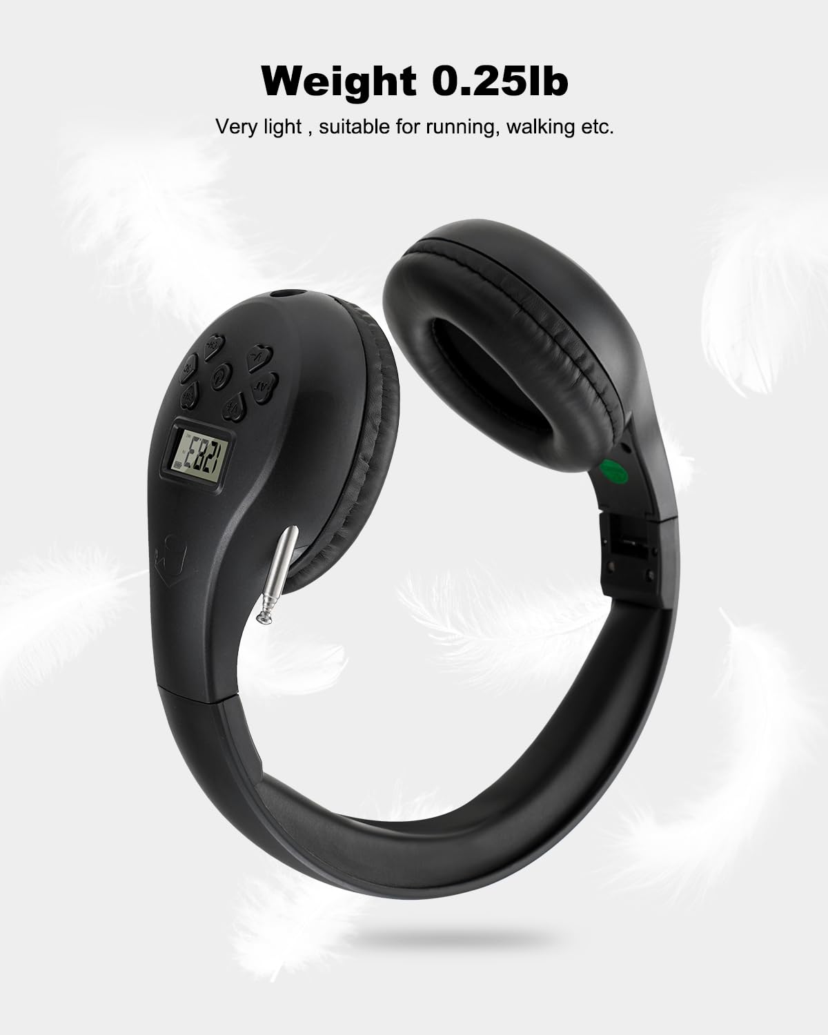 ZOOFEED cushioned earmuffs close-up providing comfortable long-wear fit