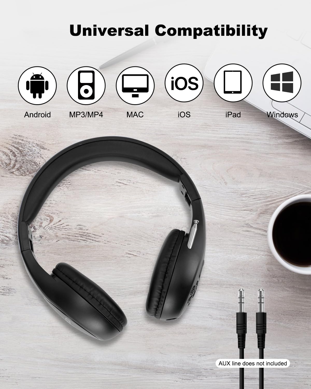 ZOOFEED worn by walker outdoors for hands-free radio listening