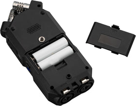 Zoom APH4e hairy windscreen reduces wind noise for outdoor shoots.