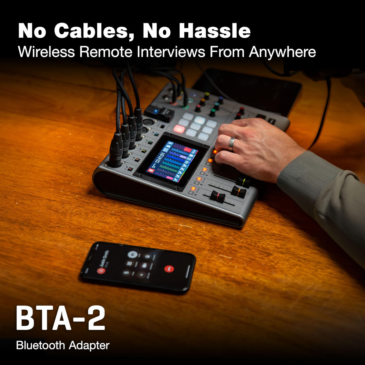 Zoom BTA-2 enables remote guests via smartphone apps.