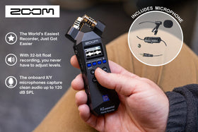Zoom H1essential bundle box, ready-to-use kit for musicians and podcasters