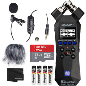 Zoom H1essential front view, portable recorder ideal for on-the-go interviews