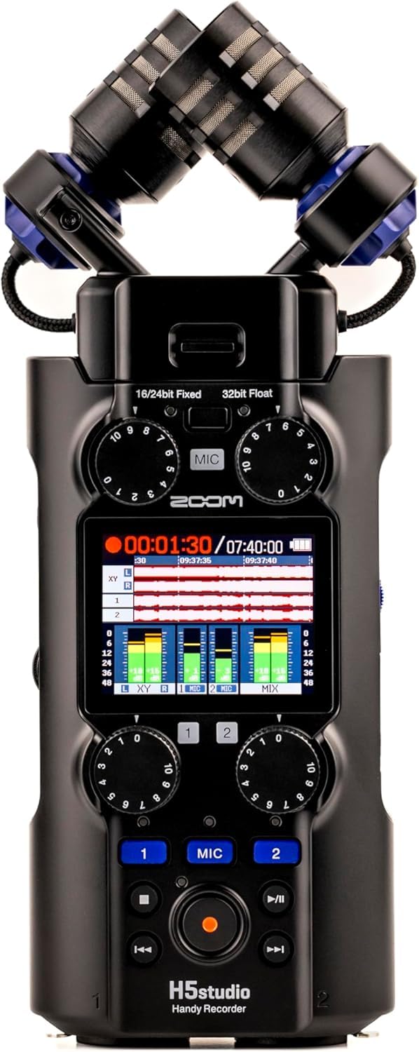 Zoom H5studio control panel and LCD for quick setup