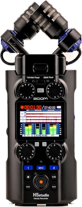 Zoom H5studio control panel and LCD for quick setup