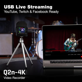 Zoom Q2n-4K XY mics deliver clean audio at high SPL
