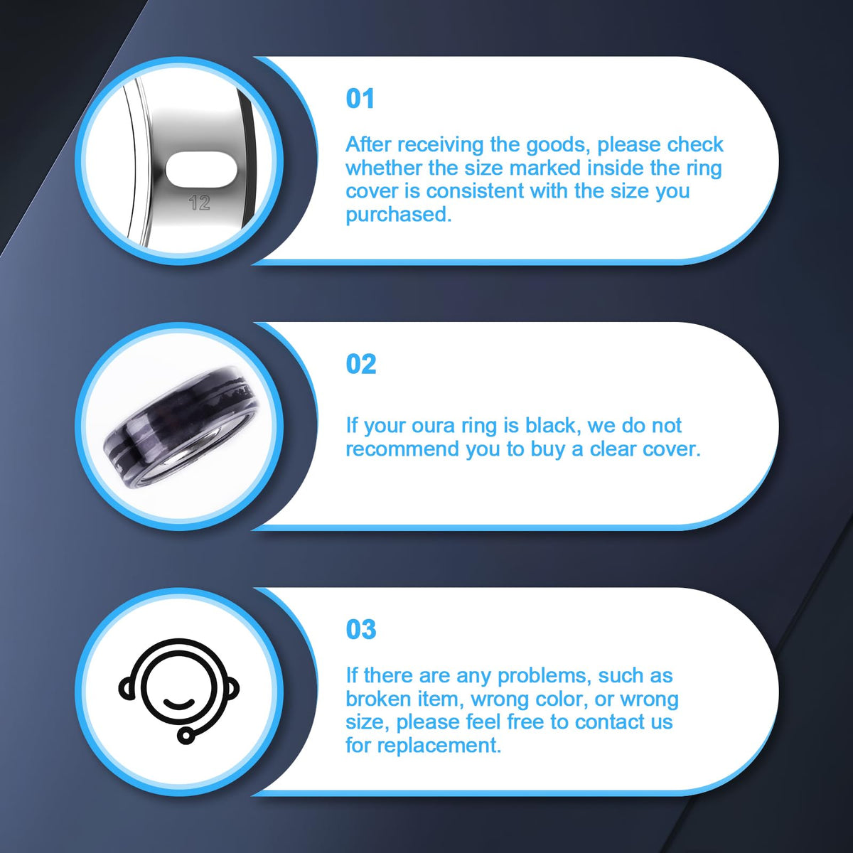 ZOOROO 3-pack Oura Ring covers in use; convenient set for rotation.