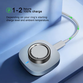 ZOOROO charging dock with Aura Ring in use for hassle-free on‑the‑go charging benefit