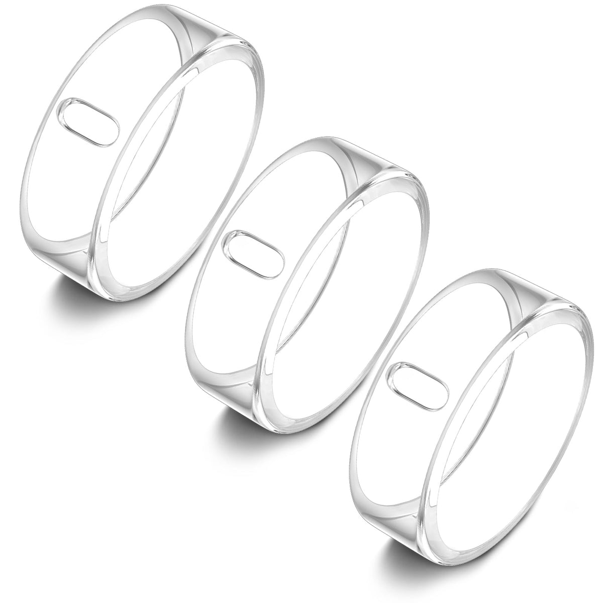 ZOOROO Oura Ring Gen4 clear cover front view; protects while preserving display.