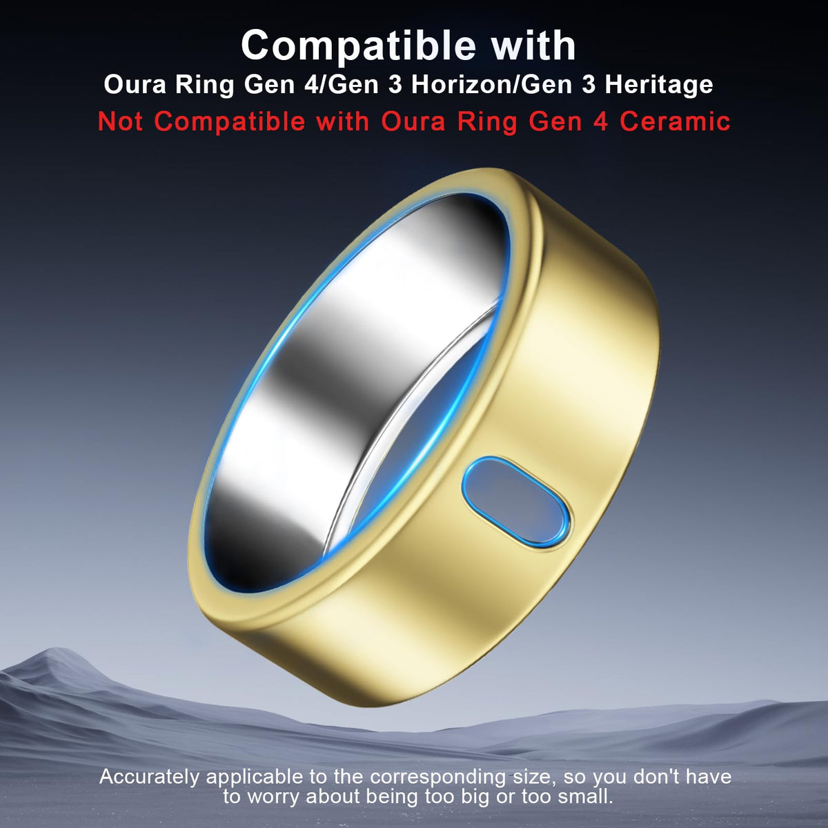 ZOOROO Oura Ring cover on finger shows ultra-thin, comfortable profile.