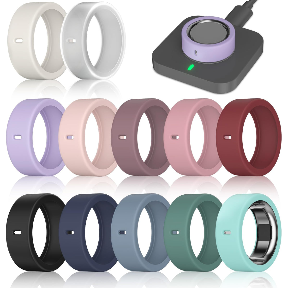 ZOOROO ring cover for Oura Gen 4 Ceramic protects against scratches during workouts