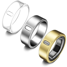 ZOOROO Oura Gen 4 clear cover, front view protects your ring while showing its style.