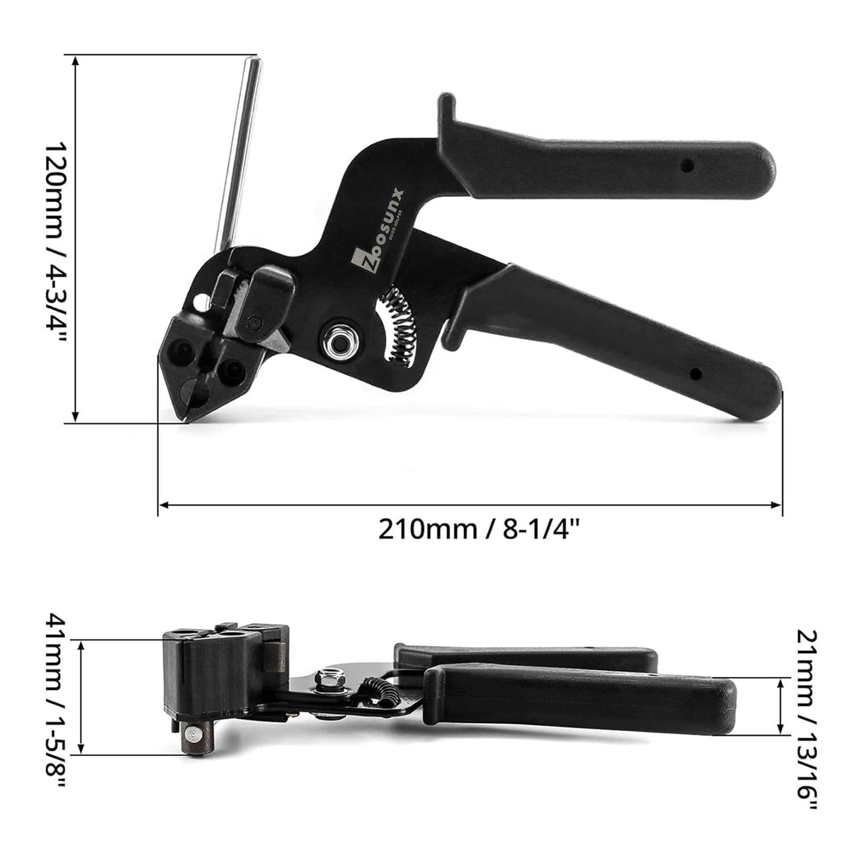 ZOOSUNX ergonomic TPR handle close-up for comfortable grip