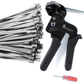 ZOOSUNX metal zip tie tool with ergonomic grip for precise fastening
