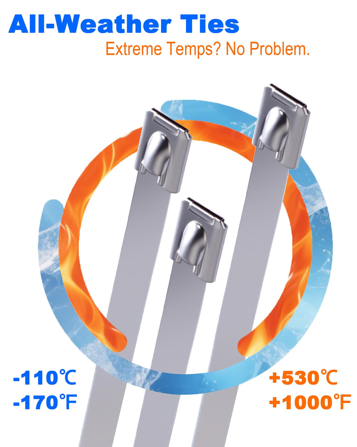 ZOOSUNX zip ties used with exhaust wrap demonstrating heat tolerance.