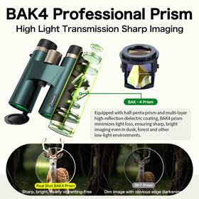 ZORVON 10x42 HD binoculars nitrogen-filled for fog-free viewing in changing weather.