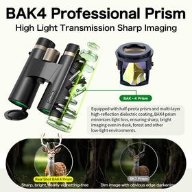 ZORVON FMC multi-coated lenses maximize light transmission for brightness