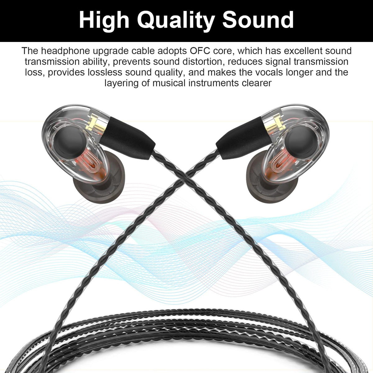 Zosvoses MMCX cable with mic lets you answer calls on the go.