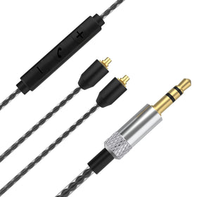 Zosvoses MMCX cable with mic for Shure SE215 enhances calls and music clarity.