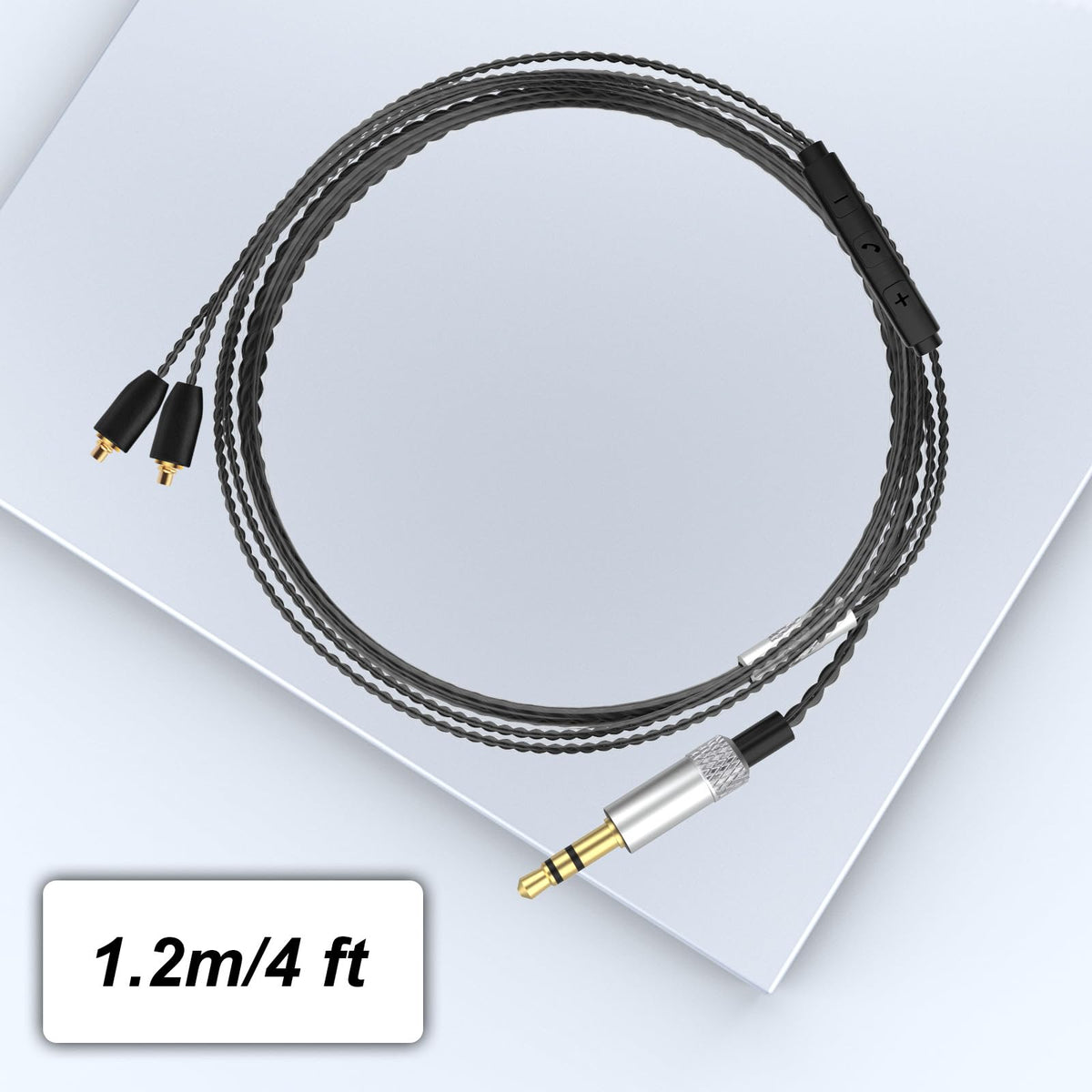 Zosvoses MMCX cable with mic supports hands-free calls and media control.