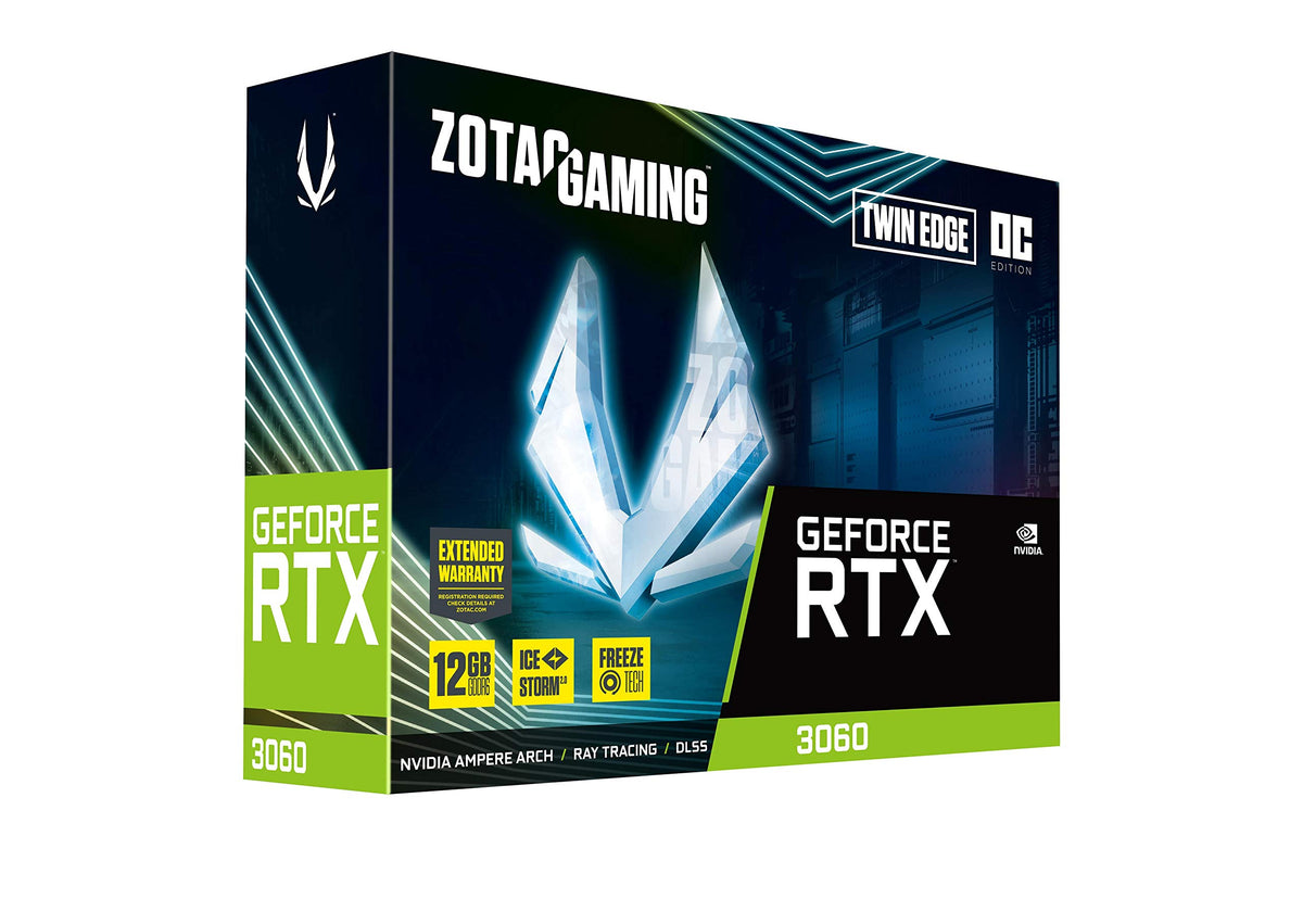 Ports area on ZOTAC RTX 3060 Twin Edge OC for displays