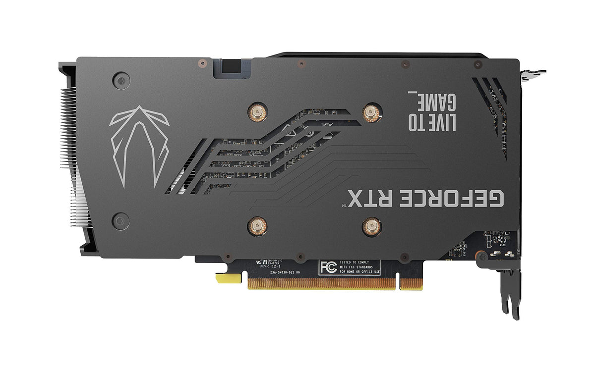 Side-profile view of ZOTAC RTX 3060 Twin Edge OC