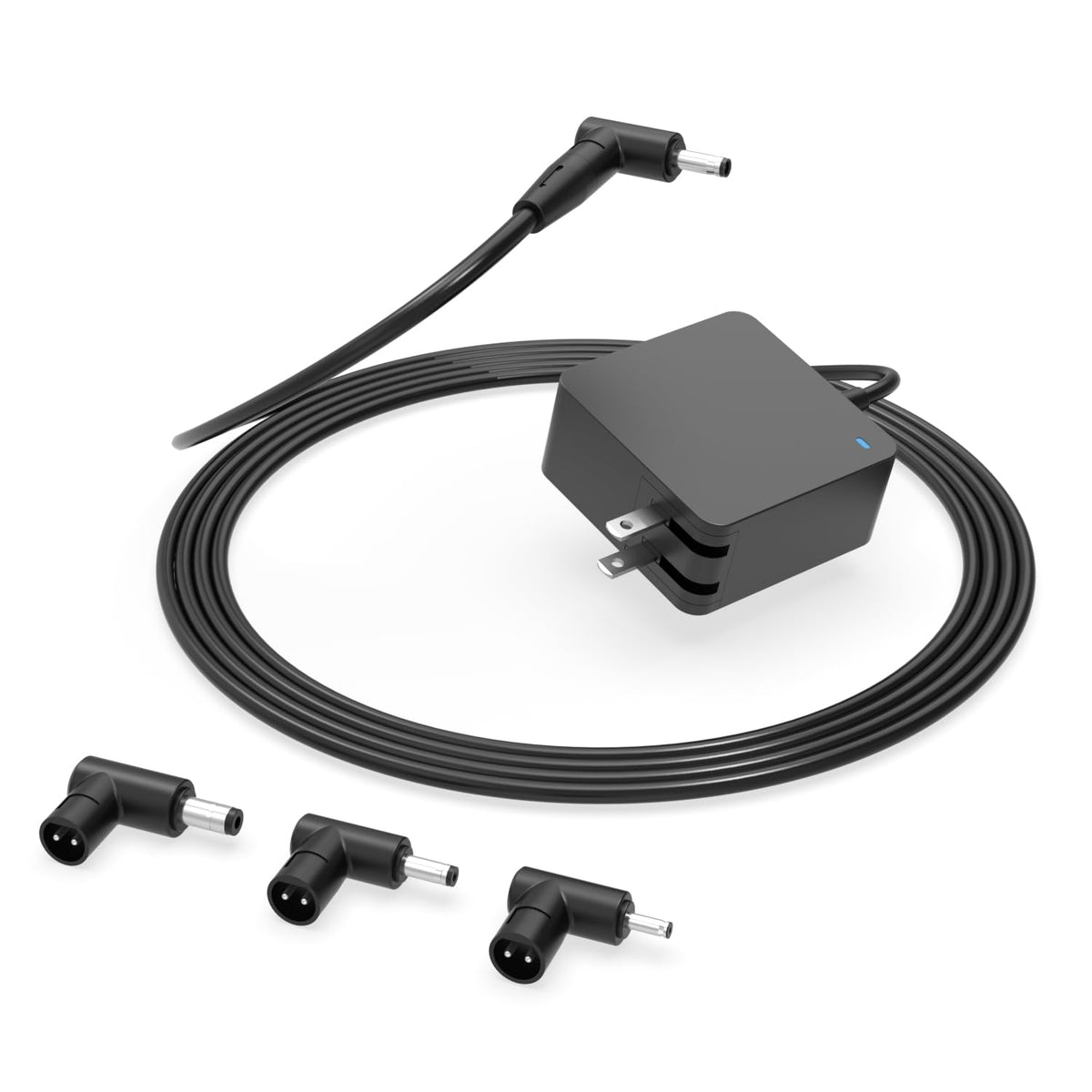 Zouxan Asus Vivobook charger front view with round connector for reliable power