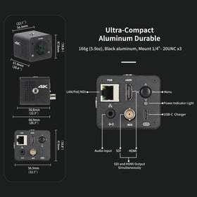 PoE one-cable setup on Zowietek camera reduces clutter and speeds installs