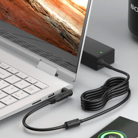 ZOZO 90W universal laptop charger back view highlights sturdy design