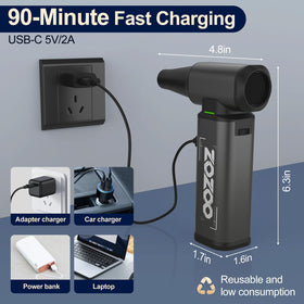 ZOZOO with three nozzles and brushes for flexible cleaning