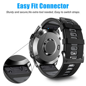 Soft silicone sport band on wrist providing comfortable daily wear