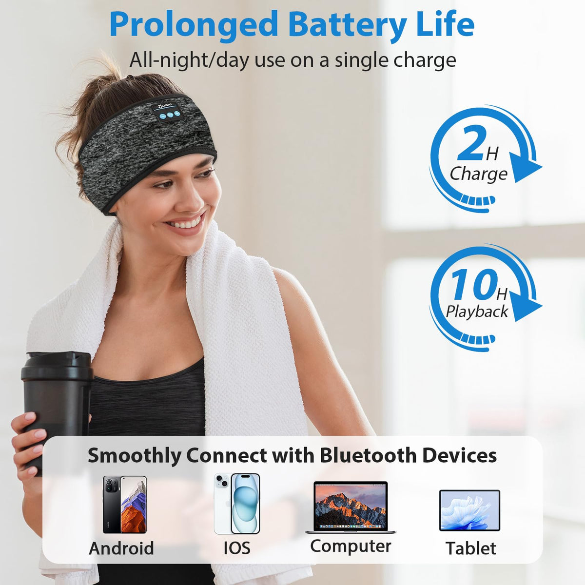 ZRUHIG middle control buttons simplify track changes and volume on the go.